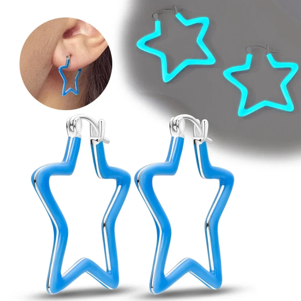 925 Sterling Silver Star, Moon & Sun Hoop Earrings – Infinity Love Golden Jewelry for Women - Image 10