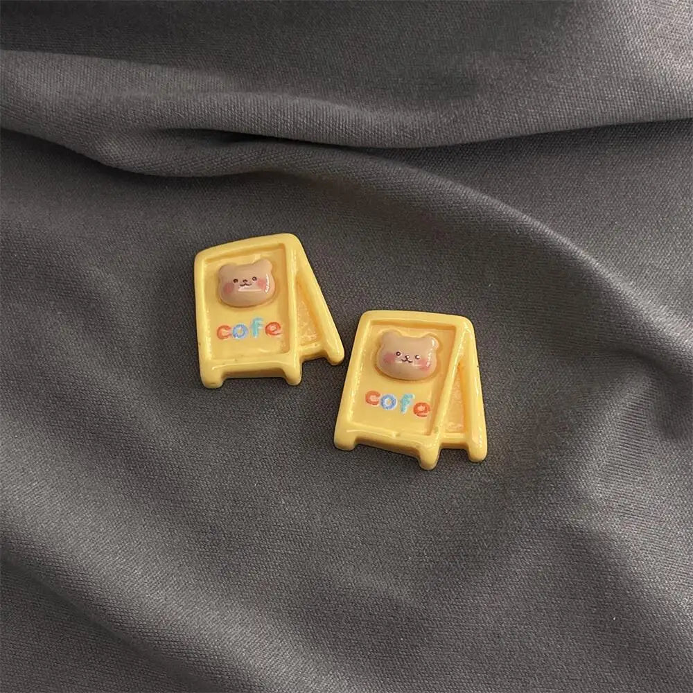 10pcs Kawaii Cartoon Milk Tea Coffee Cake Bear Flatbacks – Hair Embellishments for DIY Bows & Wedding Hairpin Accessories - Image 9