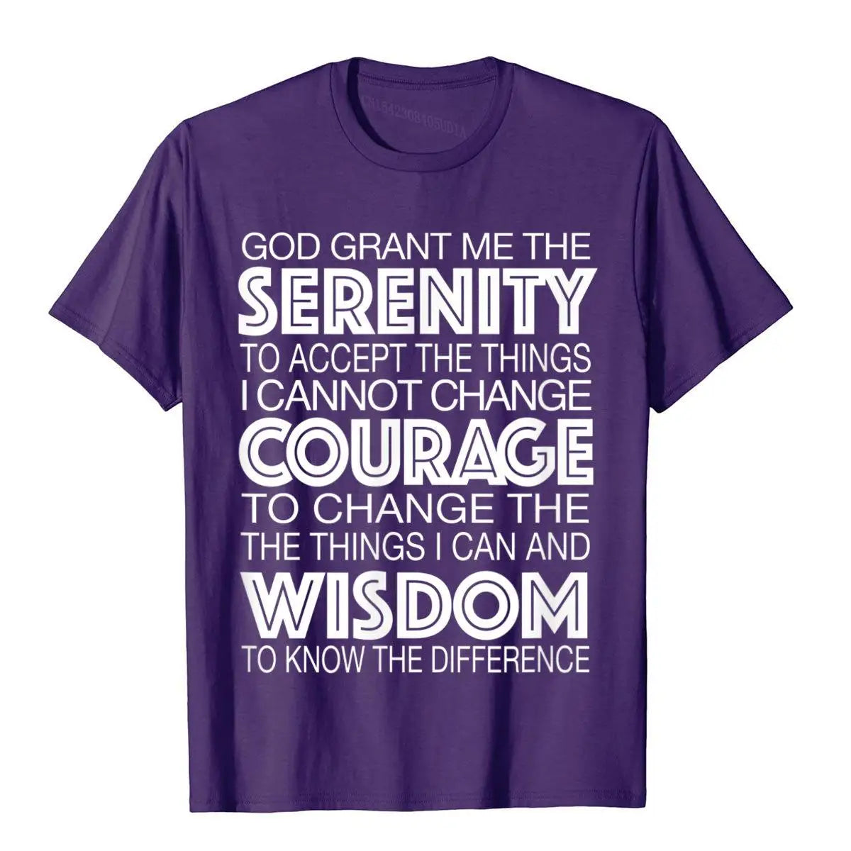 Serenity Prayer T-Shirt – Alcoholics Anonymous 12-Step Program Cotton Tee for Men - Image 10