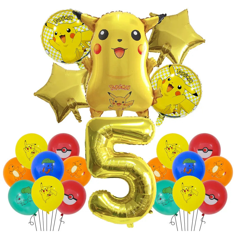 Pokémon Pikachu Balloon Party Set – Birthday Decoration & Gift Bag Supplies for Kids - Image 2