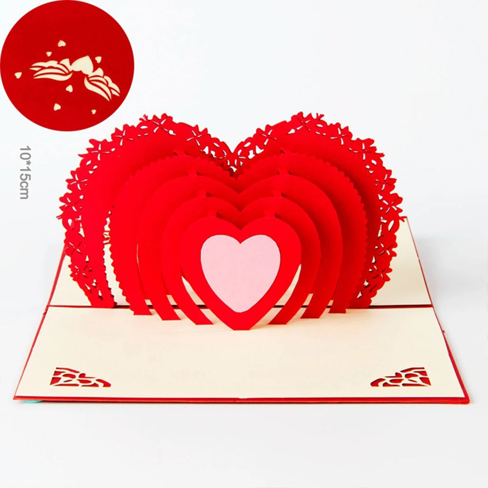 Hot 3D Creative Card – Valentine's Day, Wedding Invitation & Thank You Card - Image 18
