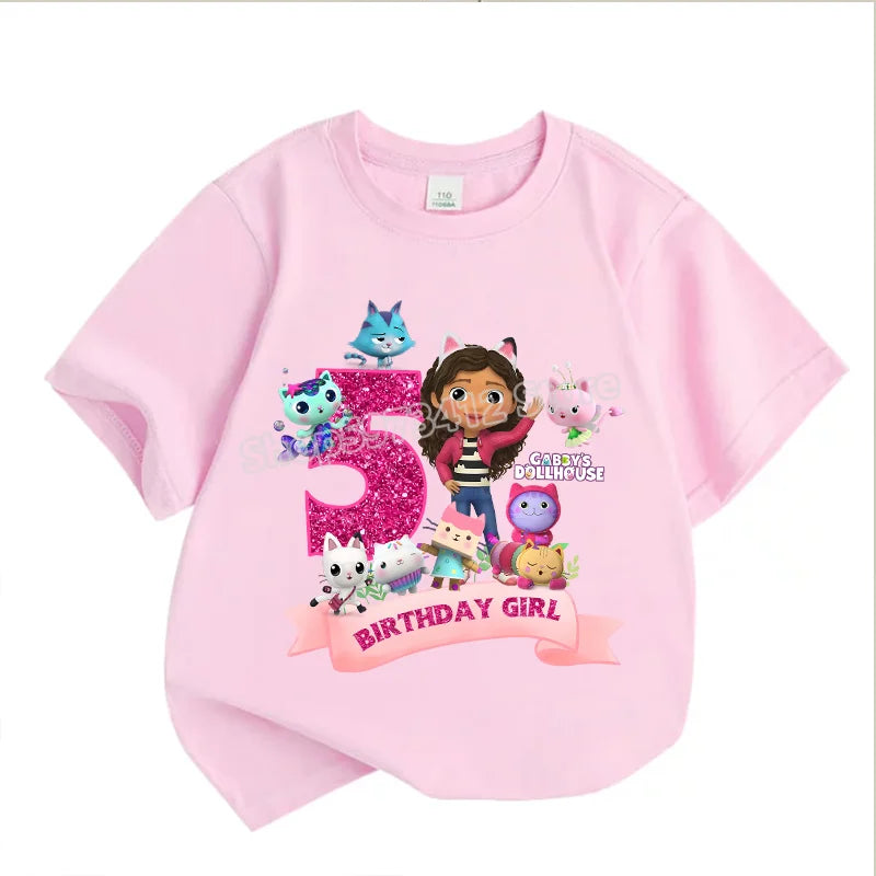 Gabby’s Dollhouse Kids T-Shirt – Cute Cartoon Cotton Pullover for Summer & Birthday Gifts - Image 8