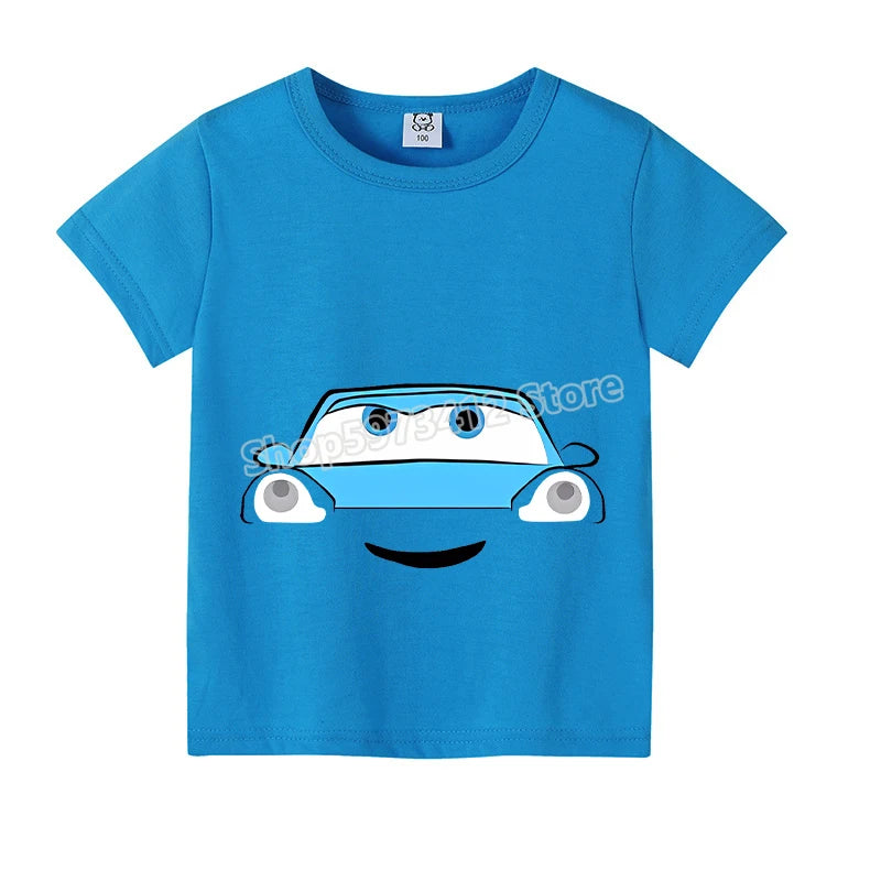 Lightning McQueen Kids T-Shirt – Disney Pixar Cars Cartoon Tee for Boys - Image 7