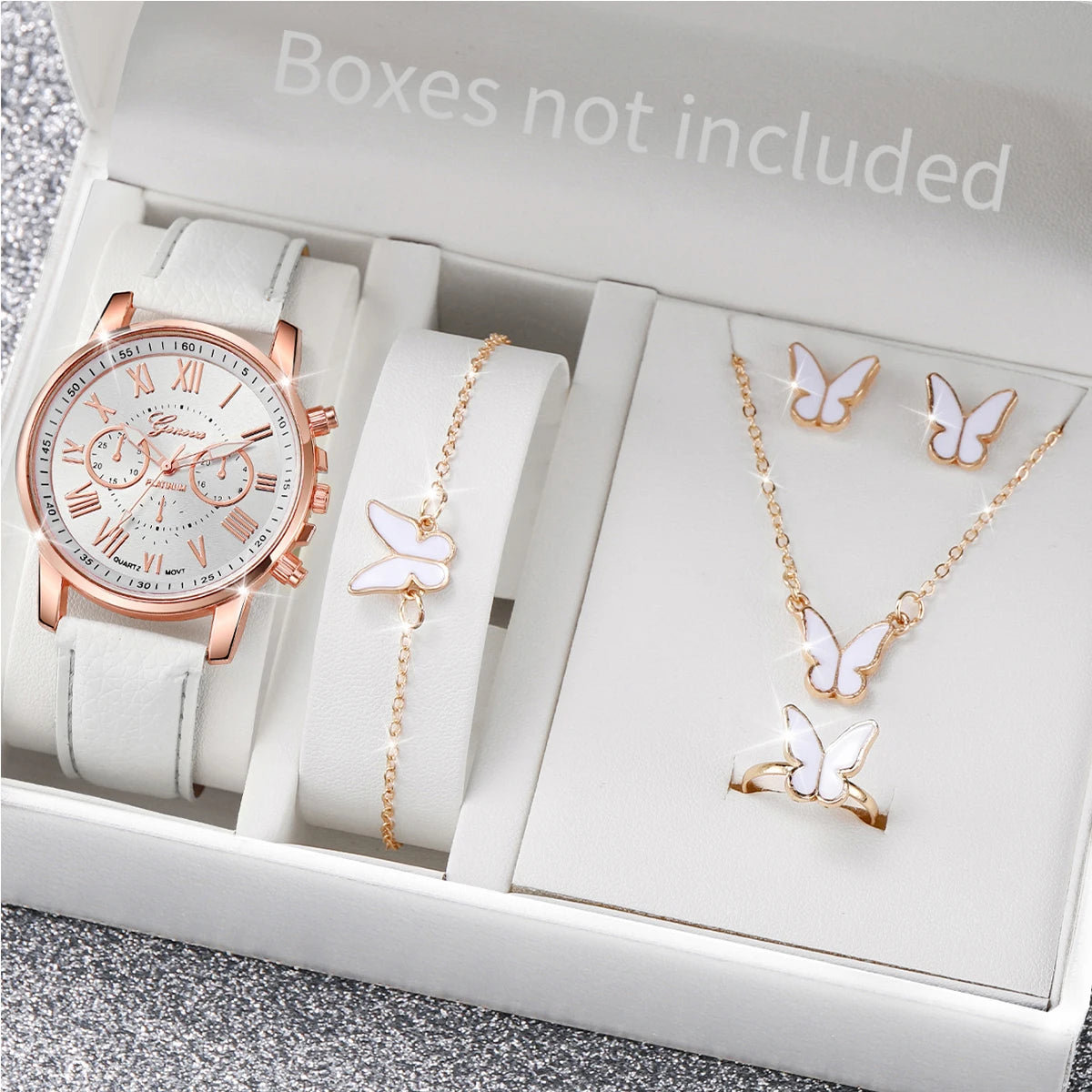 5/6PCS Fashion Women's Quartz Watch Jewelry Set - Image 2