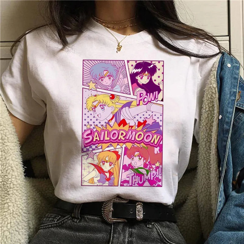 Sailor Moon Women’s T-Shirt – Personalized Print, Large-Size Short Sleeve Tee for Girls & Birthday Gifts - Image 19