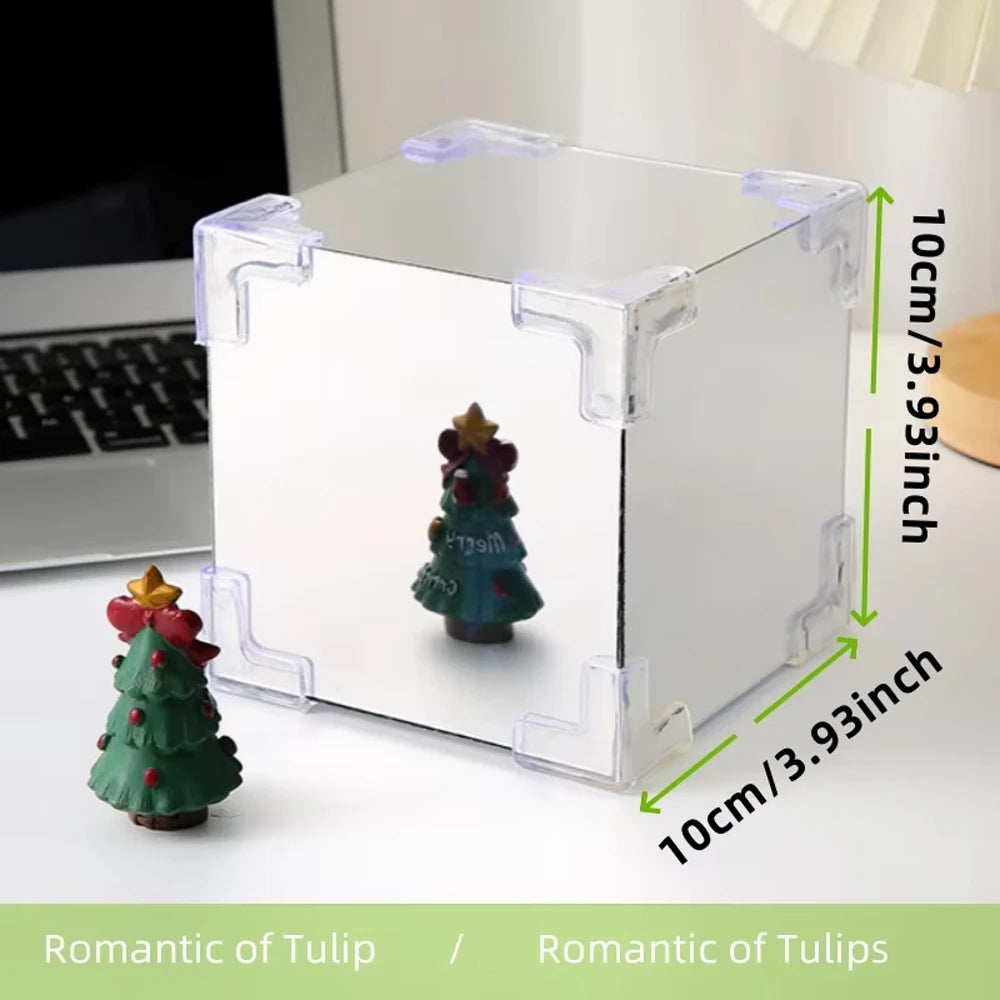 Handmade DIY Tulip Flower Cube Night Light – Full Material Kit for Room Décor & Couple Birthday Gift - Image 4