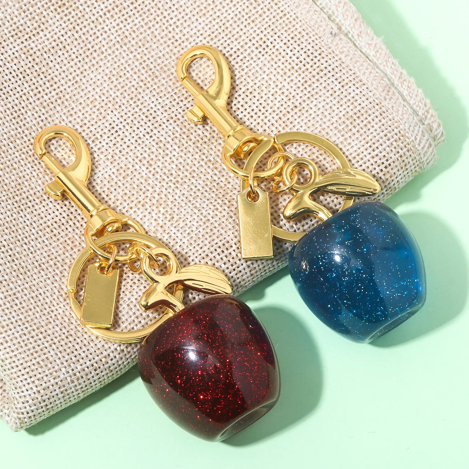 Fashion Delicious Red Apple Keychain – Summer Fruit Pendant for Women & Men - Image 6