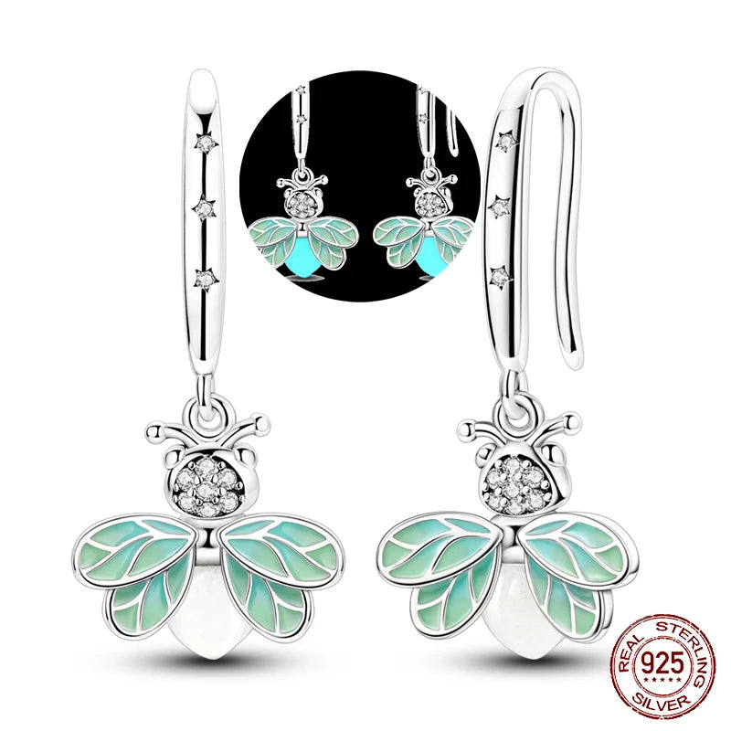 New 925 Sterling Silver Tassel Earrings – Love Heart, Star, Moon, Dragonfly & Tulip Designs - Image 33