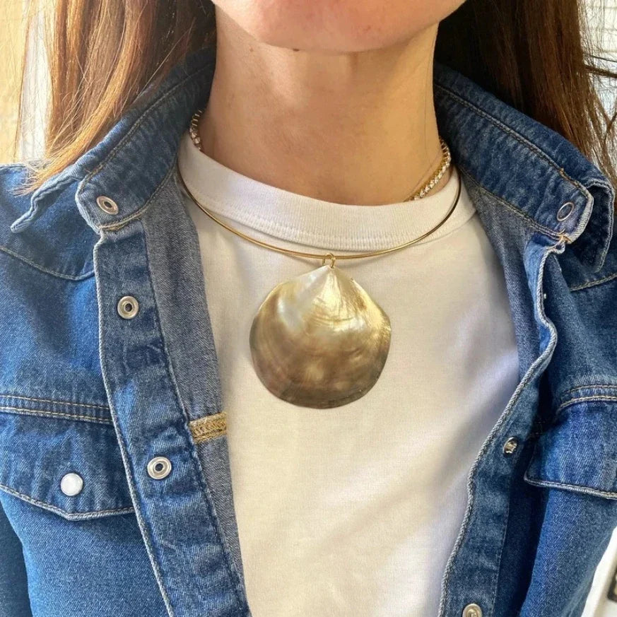 Exaggerated Conch Pendant Necklace – Punk Fashion Summer Beach Jewelry for Women - Image 5