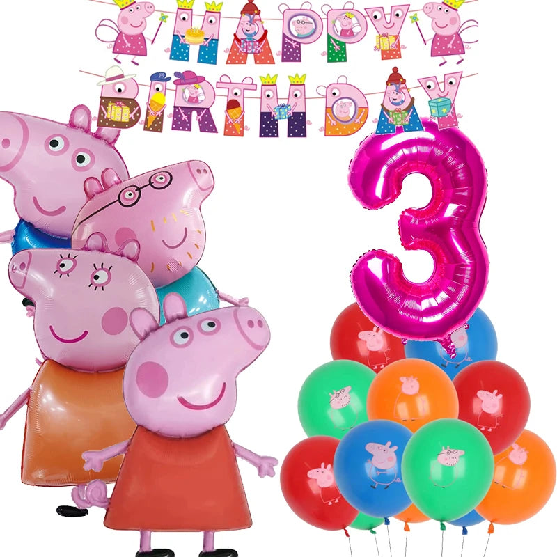 Peppa Pig Birthday Party Set – Kids’ Party Supplies with Speaker, Plates, Cups & Decorations - Image 7