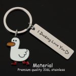 Funny Lover Gift “I Ducking Love You” Keychain