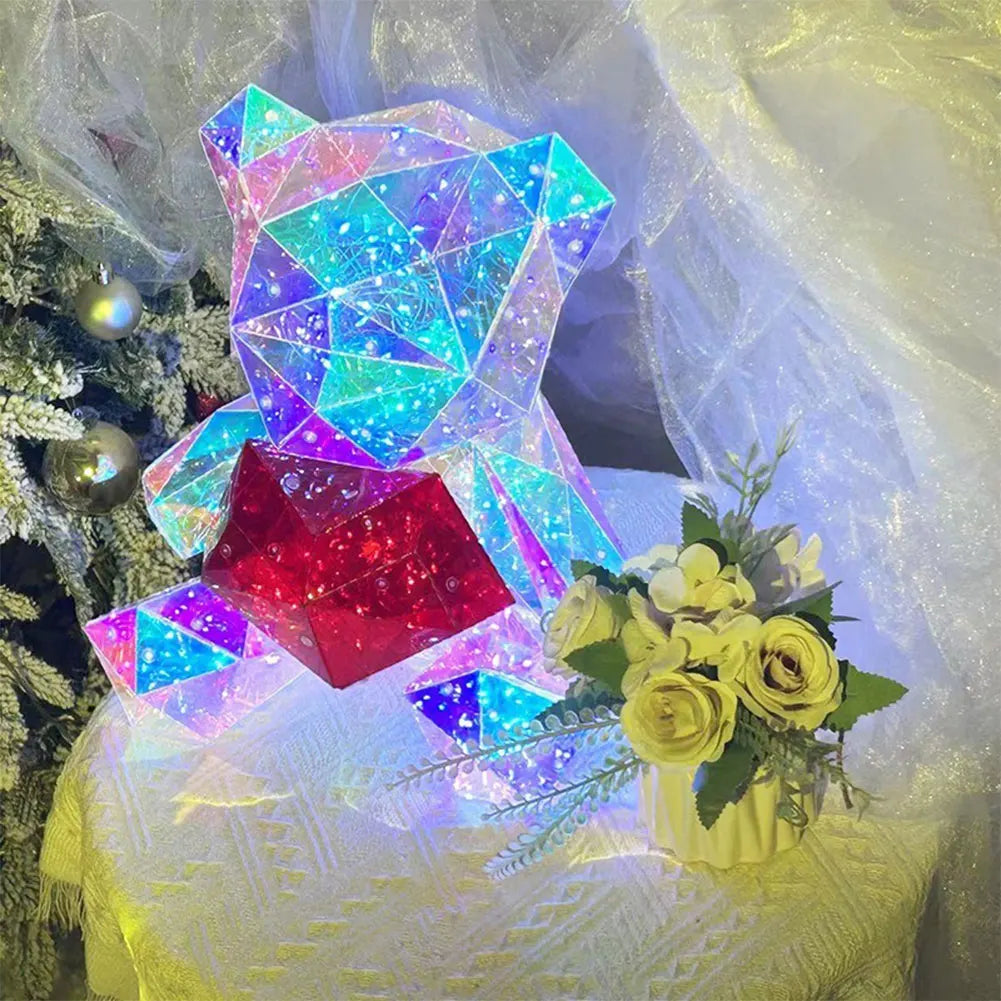 LED Light Up Teddy Bear Doll – Romantic Glowing Plush Toy for Valentine’s, Birthday & Anniversary - Image 2