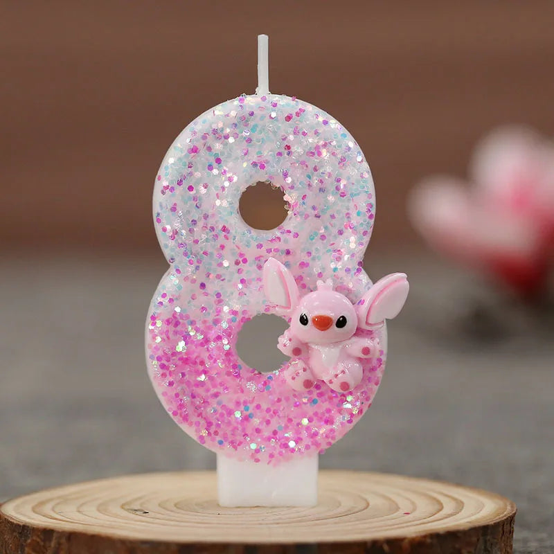 Disney Lilo & Stitch Digital Birthday Candle – Kawaii Stitch & Angel Party Decoration for Kids - Image 11