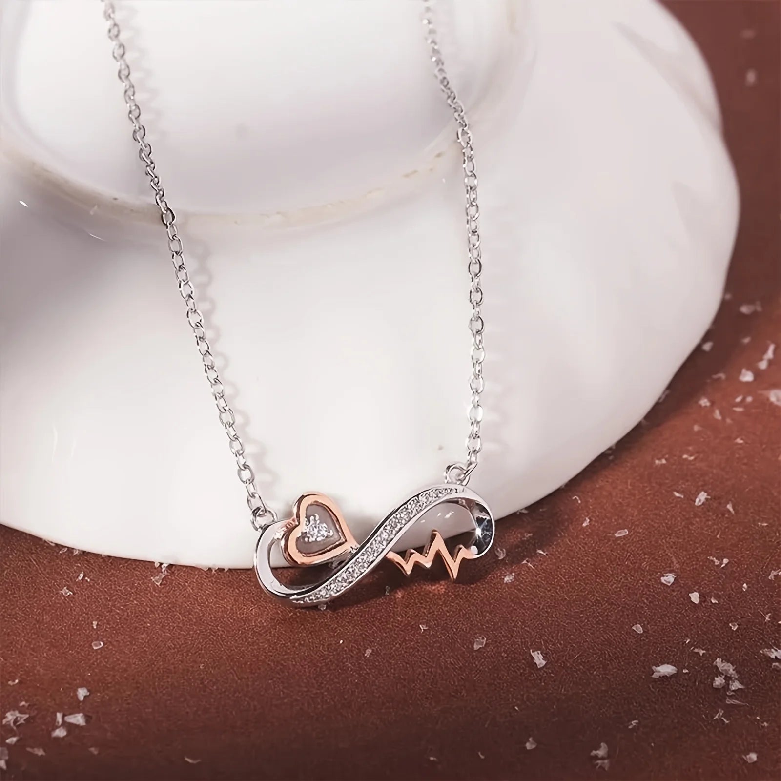 Infinite Love and Heartbeat Necklace – Meaningful Gift for Granddaughter - Image 5
