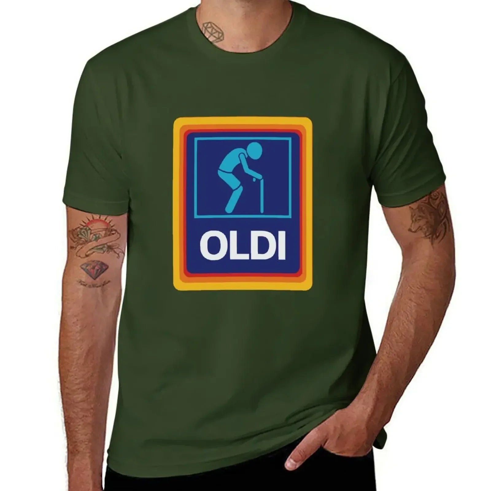 OLDI & ALDI Funny T-Shirt – Oversized Tee for Dad, Grandpa, Husband, or Boyfriend - Image 11