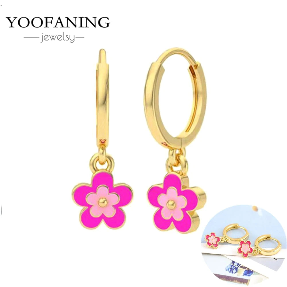 925 Sterling Silver Red Series Hoop Earrings – Red Zircon Love, Strawberry & Starfish Design - Image 38