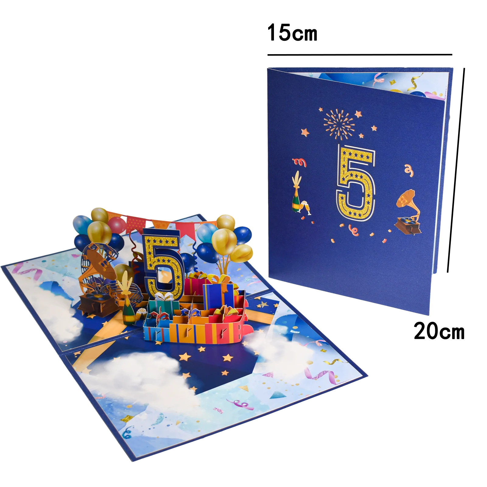 Anniversary & Birthday Pop-Up Number Card – 1st, 18th, 21st Celebration Greeting Card - Image 8