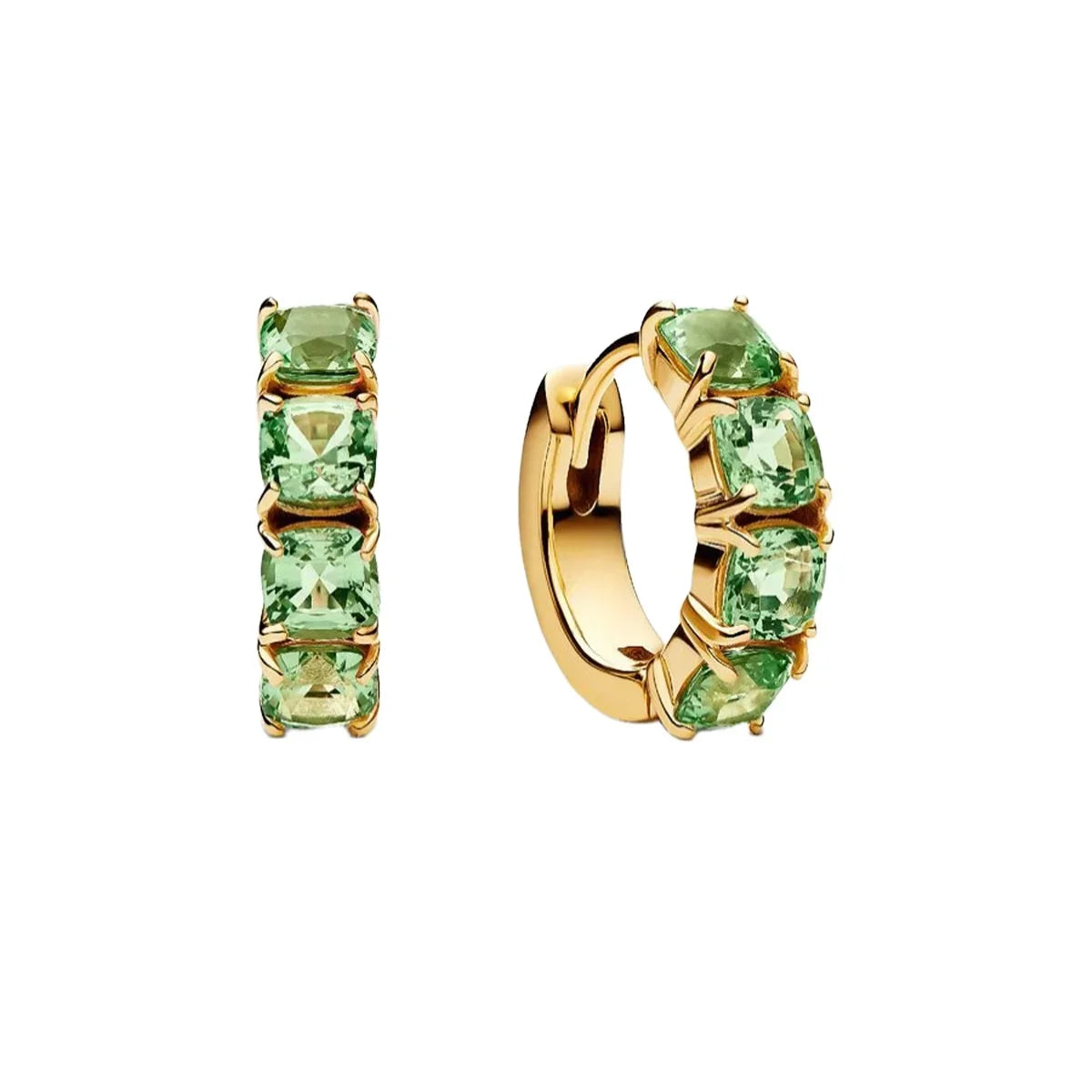 Luxury Original 925 Sterling Silver Chunky Hoop Earrings – Big Heart Circle Zircon Design - Image 21