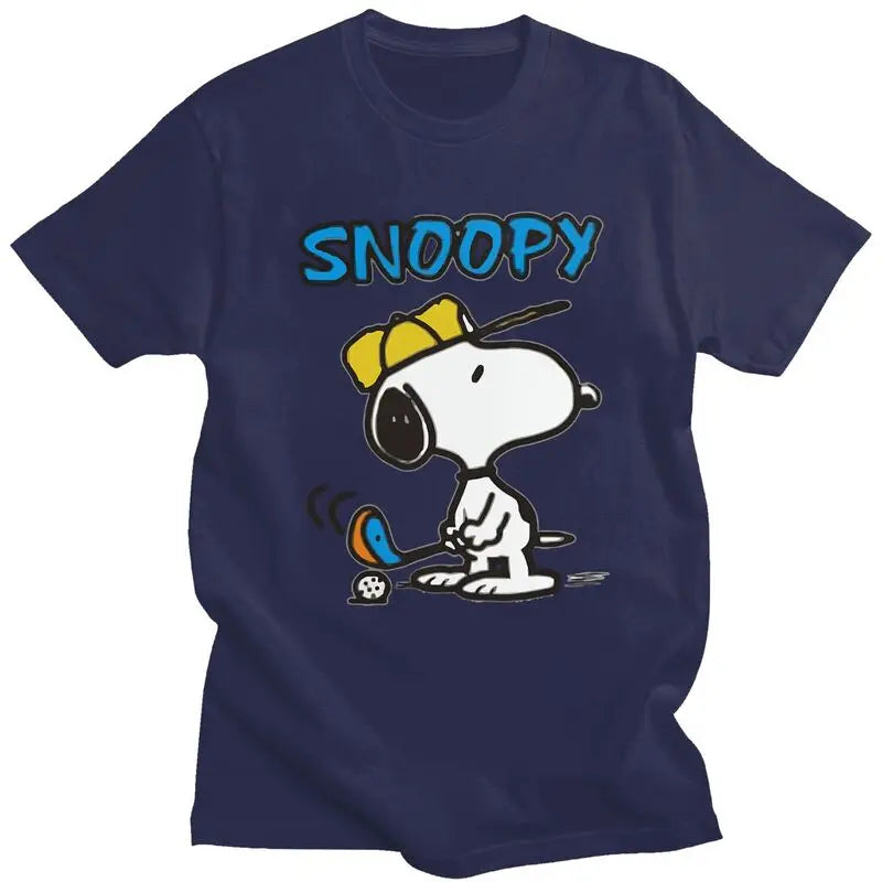 Snoopy Golf T-Shirt – Men’s Short Sleeve Urban Graphic Tee - Image 12