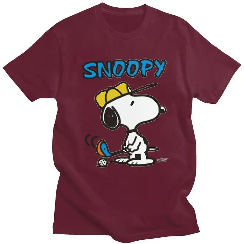 Snoopy Golf T-Shirt – Men’s Short Sleeve Urban Graphic Tee - Image 15