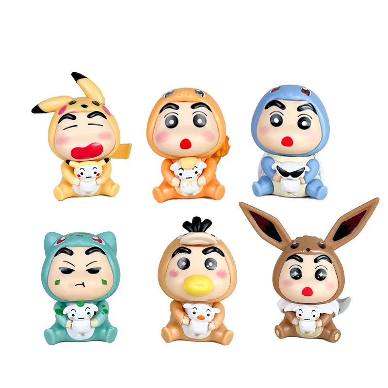 Crayon Shin-chan x Pikachu Anime Blind Box – Surprise Doll Collection & Mystery Gift Toy - Image 3