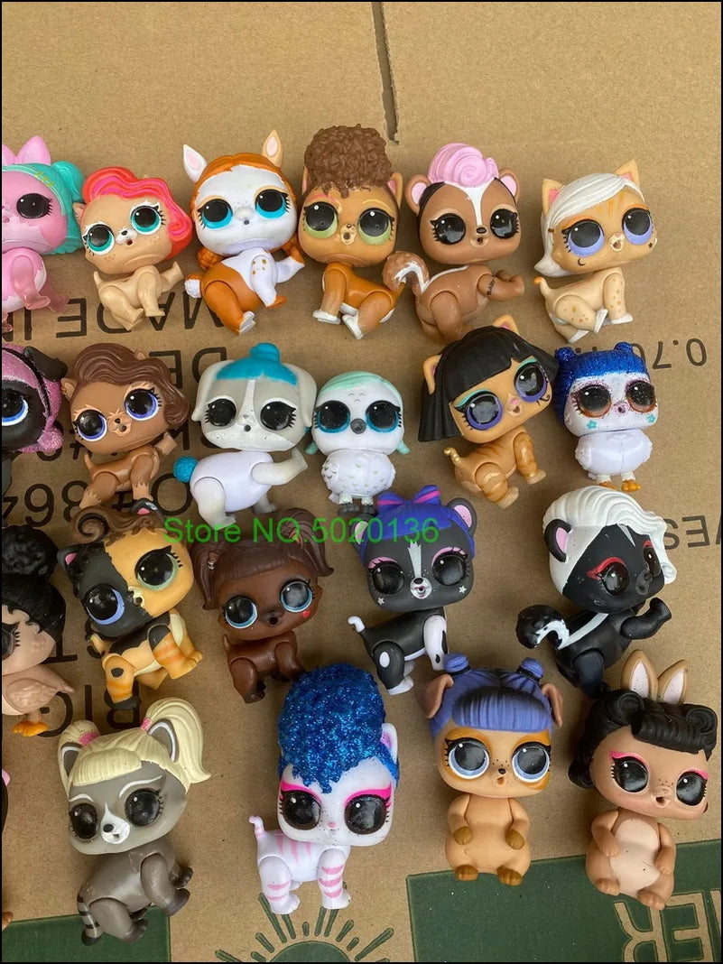 5 Pcs / Lot Surprise Unicorn Pet LOLS Naked Dolls – Unipony, Cat & Rabbit DIY Toys - Image 3