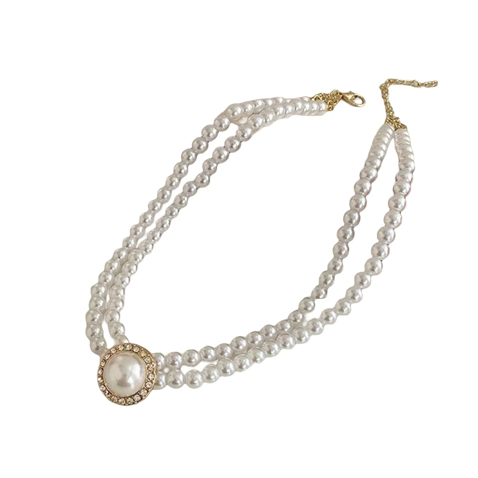 Personalized Pearl Necklace & Earrings Set – French Vintage Elegant Jewelry for Women - Image 7