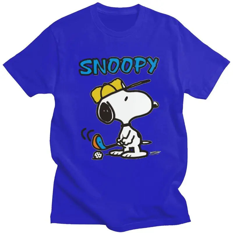 Snoopy Golf T-Shirt – Men’s Short Sleeve Urban Graphic Tee - Image 9