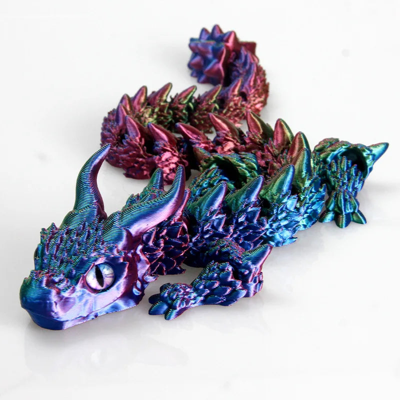 3D Printed Magic Dragon Fidget Toy – Movable Joint Articulated Desktop Ornament for Kids & Adults - Image 7
