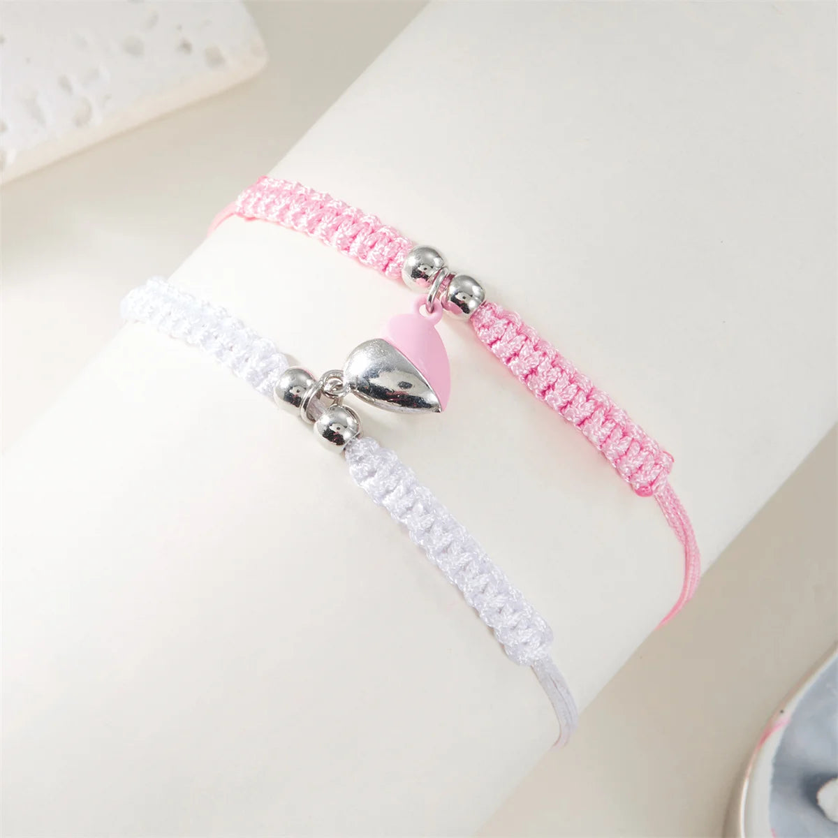 Romantic Heart Magnetic Attract Couple Bracelet Set - Image 5