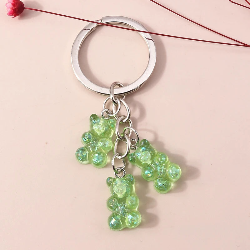 Cute 3D Dazzling Bear Keychain – Sparkling Animal Pendant for Car Keys & Handbags - Image 15