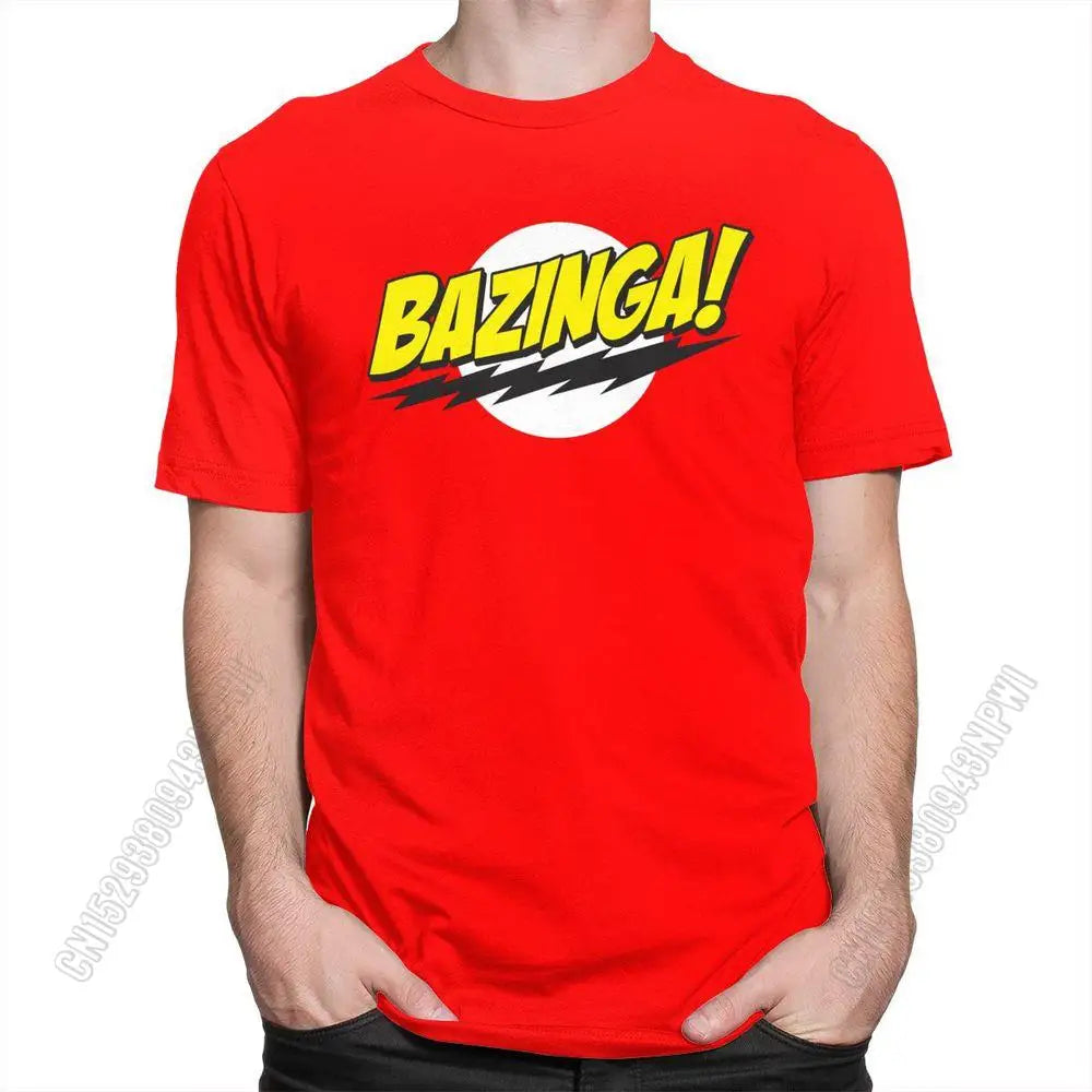 The Big Bang Theory "Bazinga!" T-Shirt – 100% Cotton Tee for Men