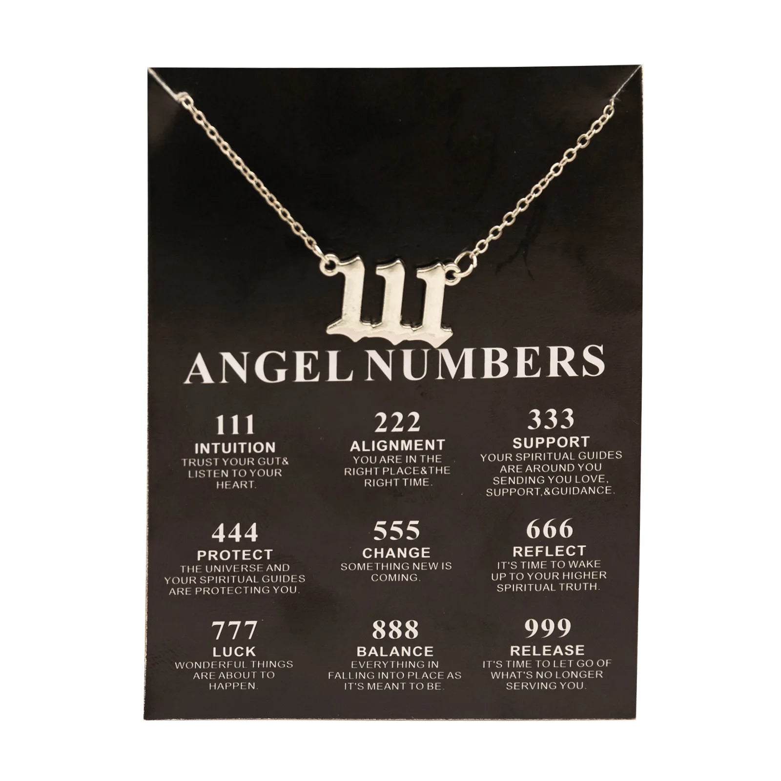 Fashion Alloy Gold Color Lucky Angel Numbers Wish 777 Pendant Necklace - Image 11