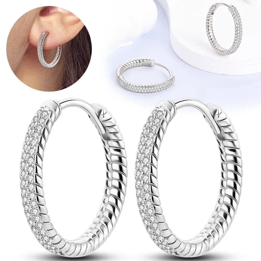 925 Sterling Silver Star, Moon & Sun Hoop Earrings – Infinity Love Golden Jewelry for Women - Image 7