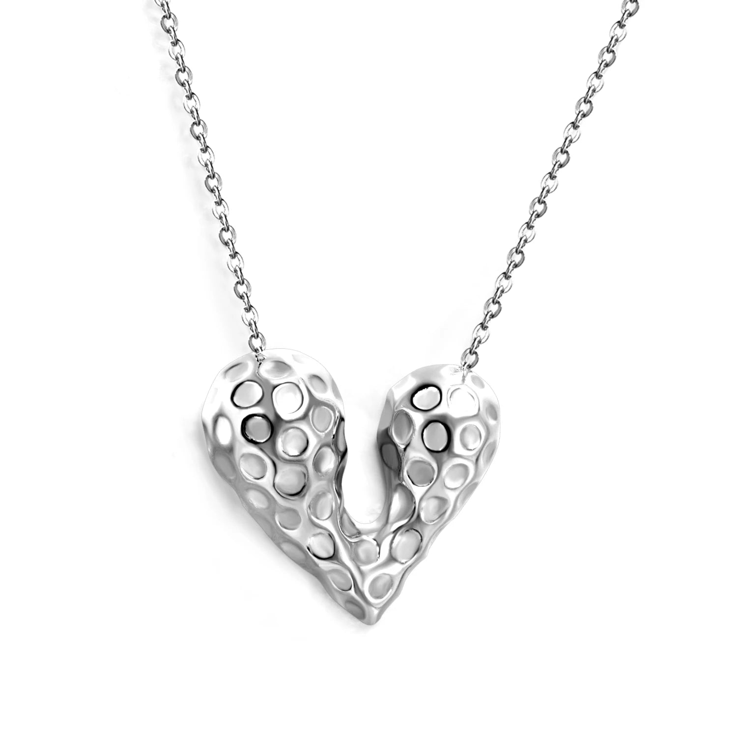 ASONSTEEL Romantic Heart Pendant Necklace – Golden Stainless Steel Choker for Women - Image 27
