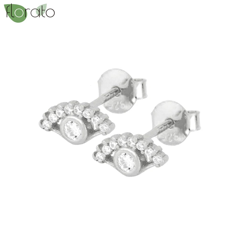 925 Sterling Silver Needle Vintage Gold Hoop Earrings – Evil Eye Pendant Jewelry for Women - Image 15