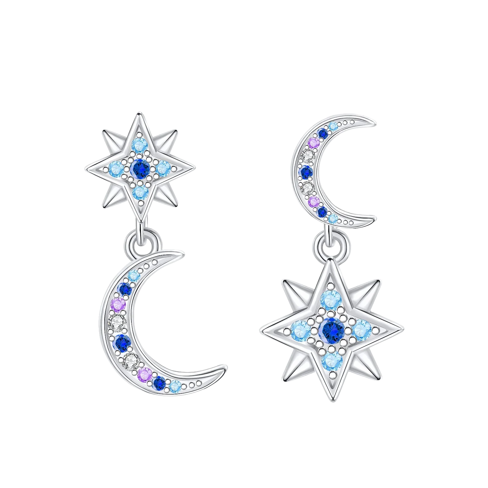 Luxury Original 925 Sterling Silver Chunky Hoop Earrings – Big Heart Circle Zircon Design - Image 7