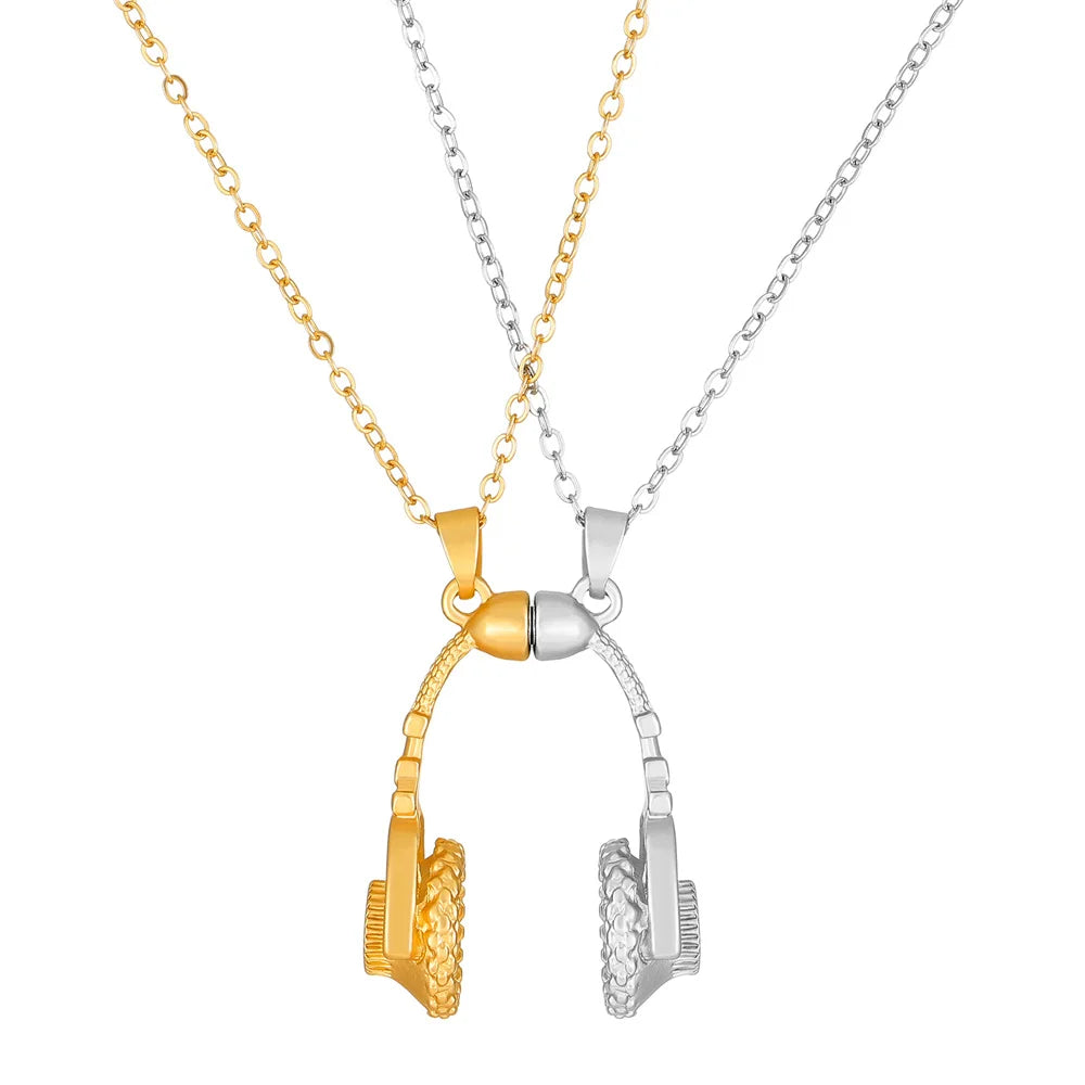 I Love You Best Friends Couple Necklace – Puzzle BFF, Key & Lock, Tai Chi Heart Pendants - Image 30