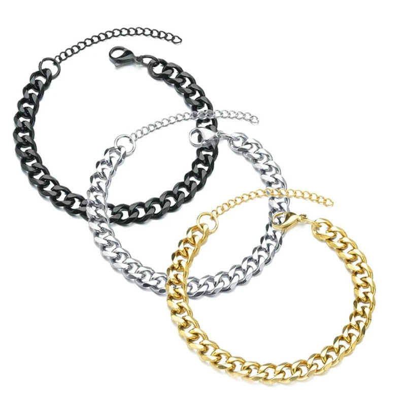 New Trendy Cuban Chain Men Bracelet - Image 2