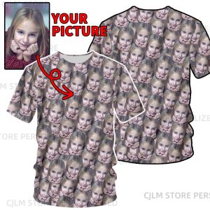 Custom 3D Full Body Printed T-Shirt – Personalized Avatar Graphic Tee for Men & Women