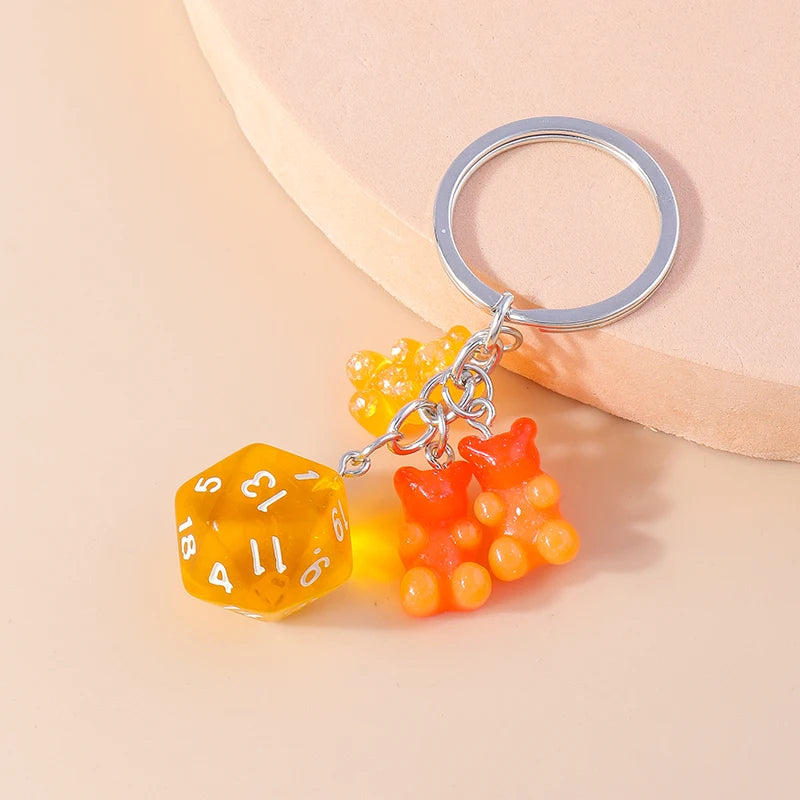 Cute 3D Dazzling Bear Keychain – Sparkling Animal Pendant for Car Keys & Handbags - Image 17