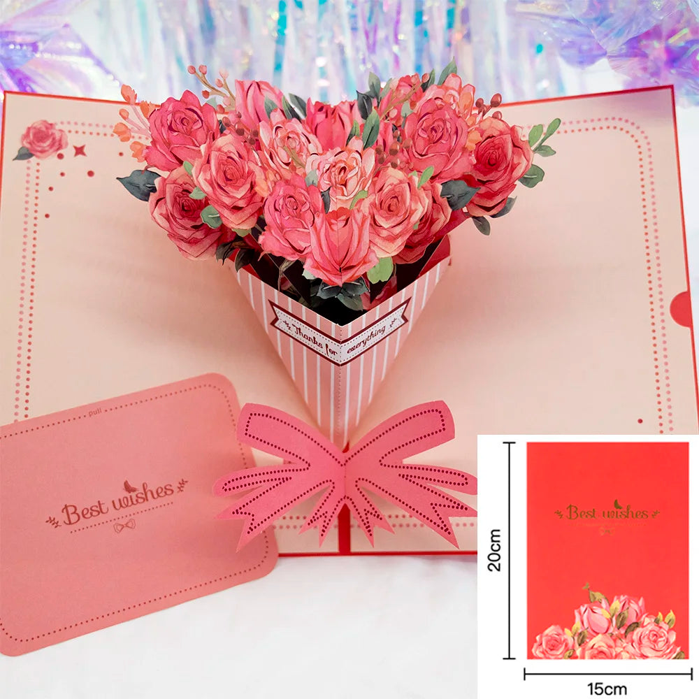 Hot 3D Creative Card – Valentine's Day, Wedding Invitation & Thank You Card - Image 40