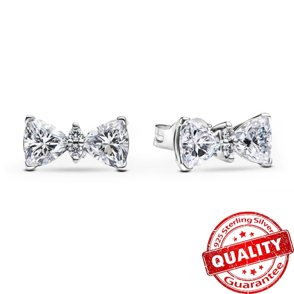 Luxury Original 925 Sterling Silver Chunky Hoop Earrings – Big Heart Circle Zircon Design - Image 58