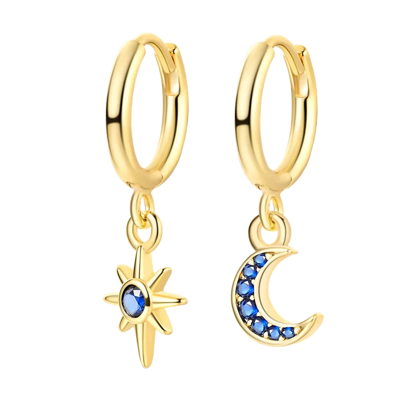 Luxury Original 925 Sterling Silver Chunky Hoop Earrings – Big Heart Circle Zircon Design - Image 20