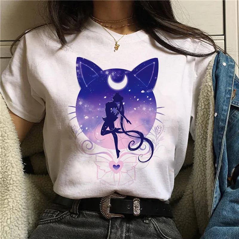Sailor Moon Women’s T-Shirt – Personalized Print, Large-Size Short Sleeve Tee for Girls & Birthday Gifts - Image 9