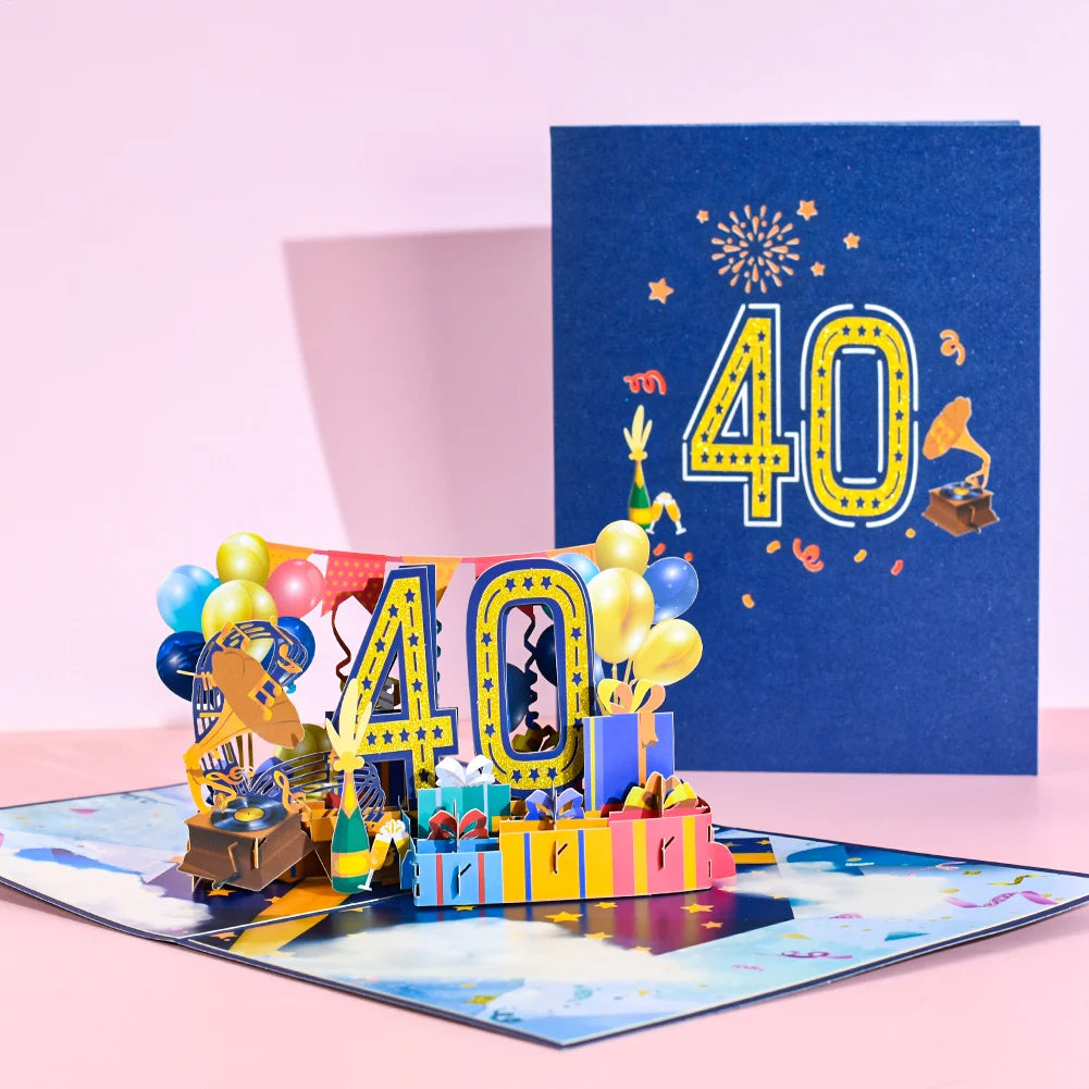 Anniversary & Birthday Pop-Up Number Card – 1st, 18th, 21st Celebration Greeting Card - Image 33