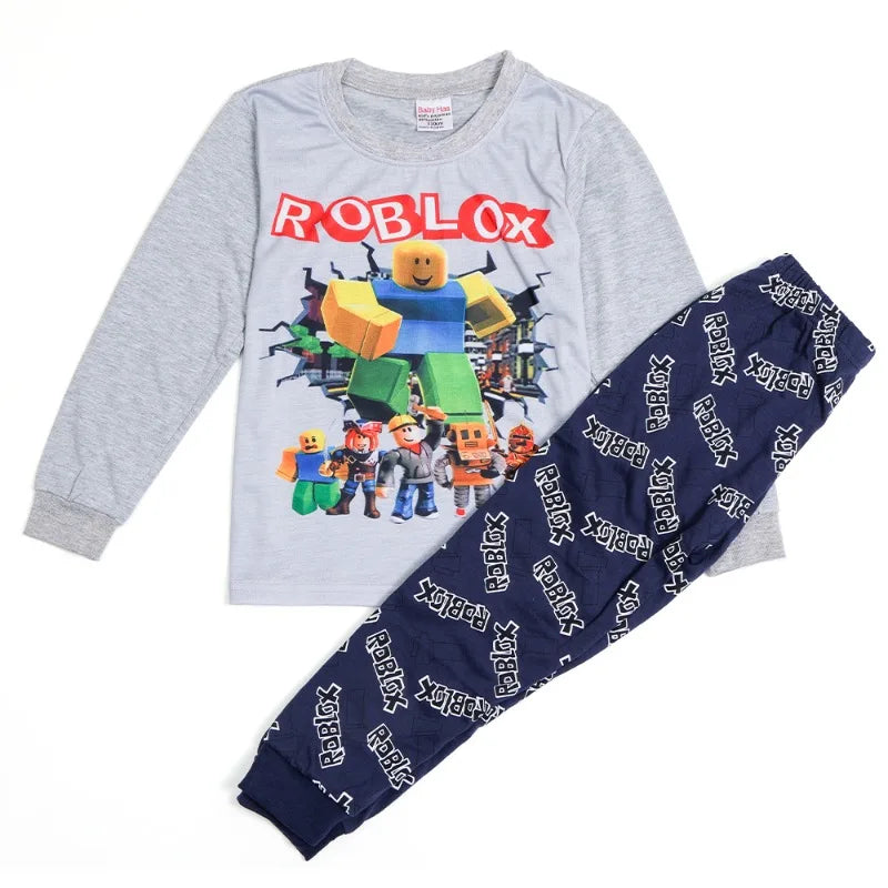 ROBLOX Kids T-Shirt & Shorts Set – Cartoon Print Summer Outfit for Boys & Girls - Image 3