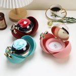 Round Bow Preserved Eternal Rose Gift Box – Jewelry Storage with Necklace or Ring Pendant for Valentine’s Day & Proposals