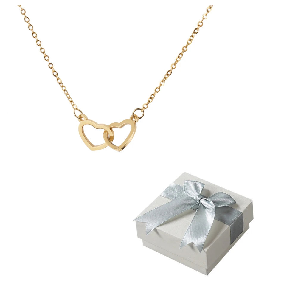 PolishedPlus Custom Names Heart Necklace – Personalized Jewelry with Rotating Rose Gift Box - Image 16