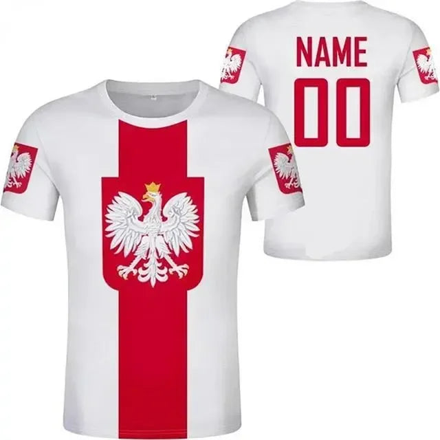 Polish Polska White Eagle Emblem T-Shirt – 3D Nation Flag Graphic Tee for Men - Image 20